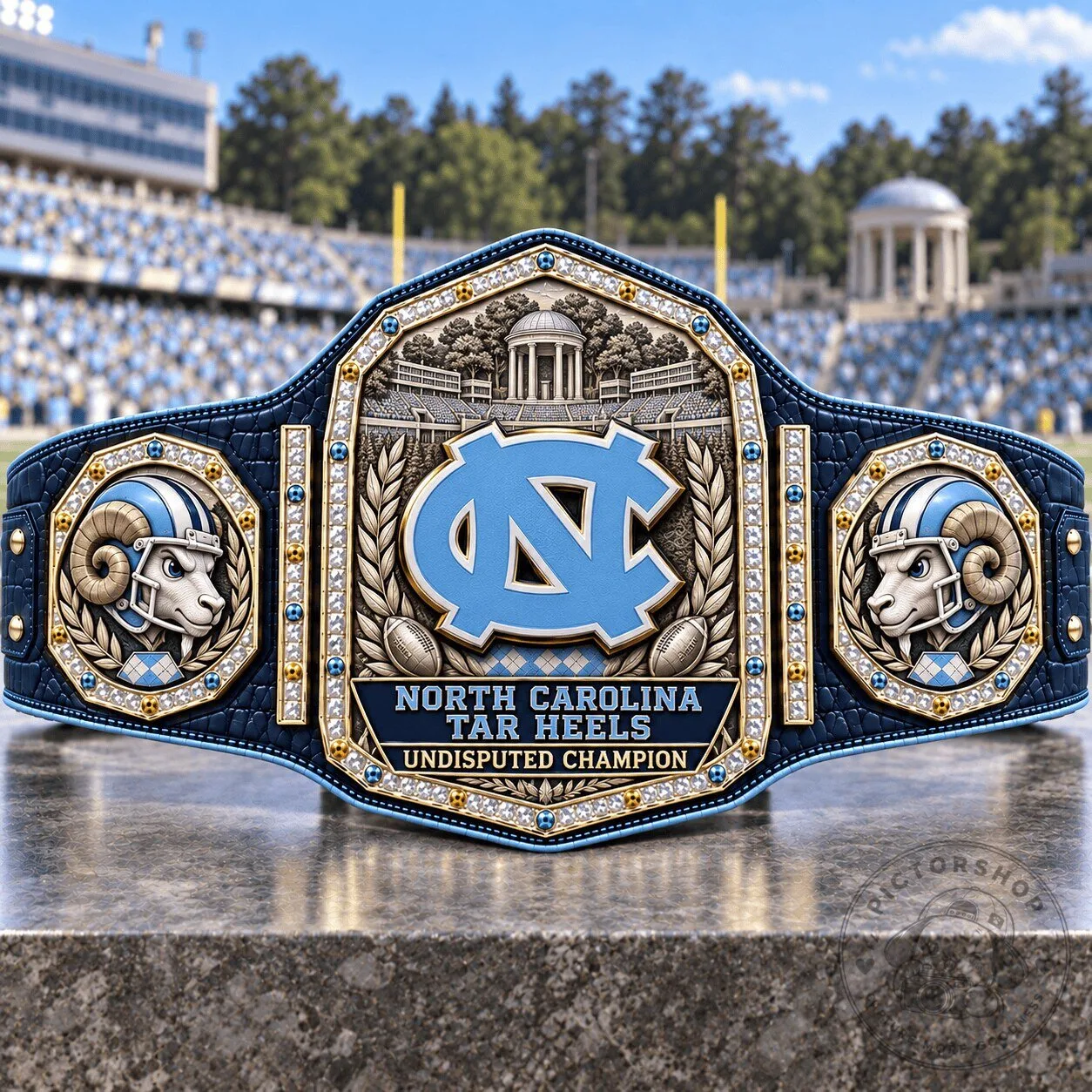North Carolina Tar Heels Undisputed Champion Legacy Championship Belt