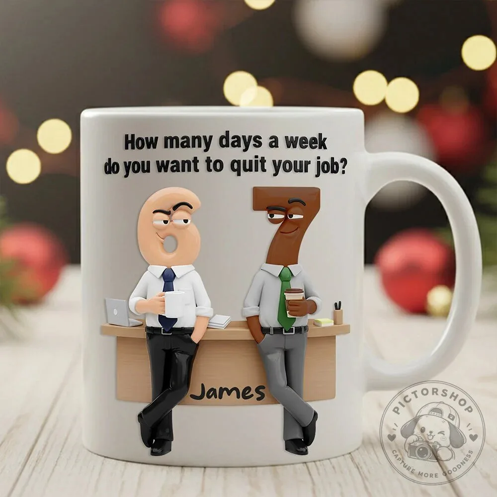 Funny Office Humor Coffee Mug Personalized Gift for Coworkers and Bosses