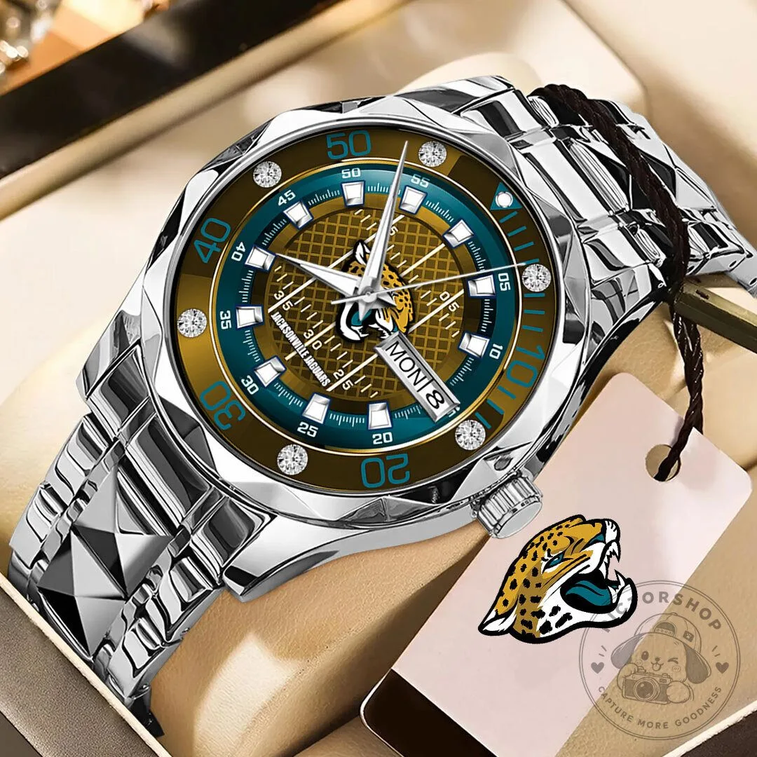 Jacksonville Jaguars National Football League Team Logo Quartz Watch