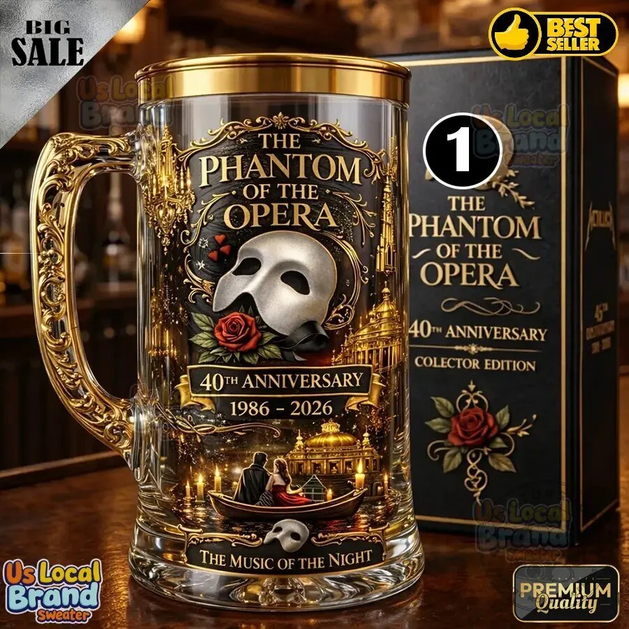 The Phantom of the Opera 40th Anniversary Collector Edition Glass Beer Mug