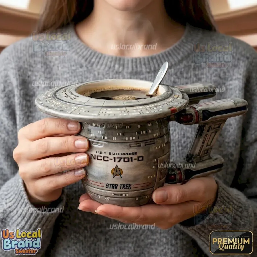 Star Trek USS Enterprise NCC-1701-D Spaceship Coffee Mug