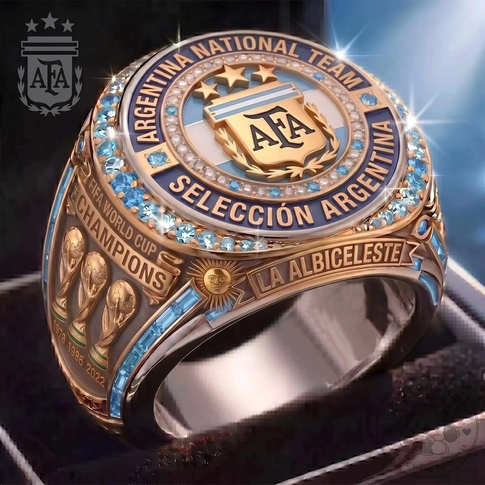 Argentina National Team FIFA World Cup Champions La Albiceleste Ring