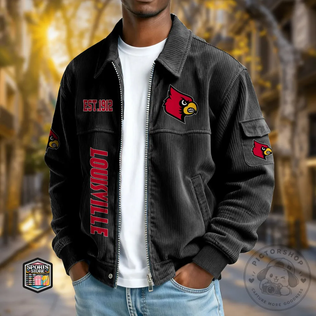 Louisville Cardinals Established 1912 Corduroy Jacket Louisville Cardinals Established 1912 Corduroy Jacket