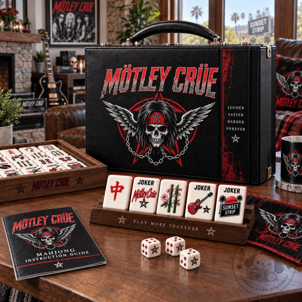 Motley Crue Premium Mahjong Game Set with Carrying Case and Instruction Guide Motley Crue Premium Mahjong Game Set with Carrying Case and Instruction Guide