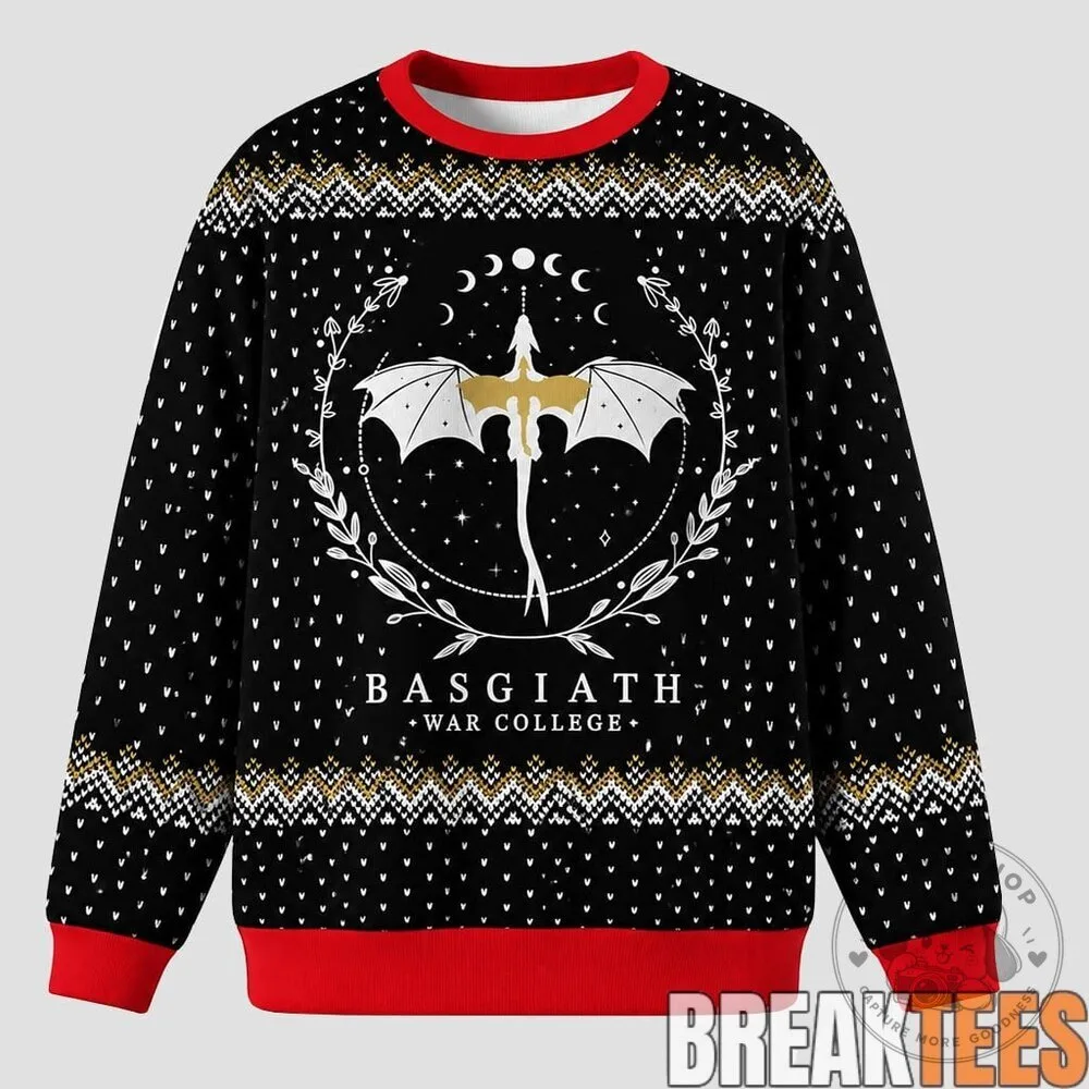 Basgiath War College Dragon Christmas Ugly Sweater