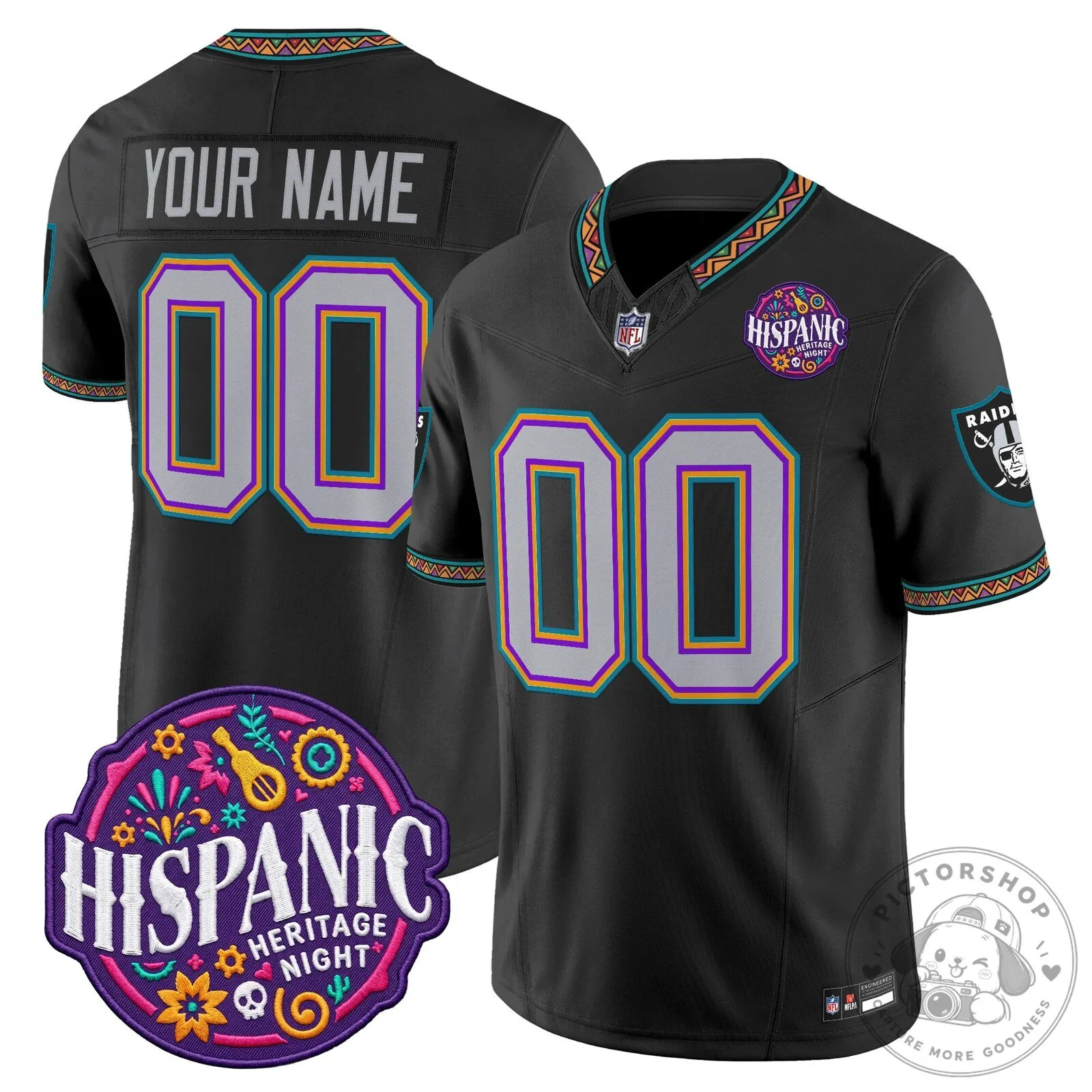 Las Vegas Raiders Hispanic Heritage Night Custom Football Jersey