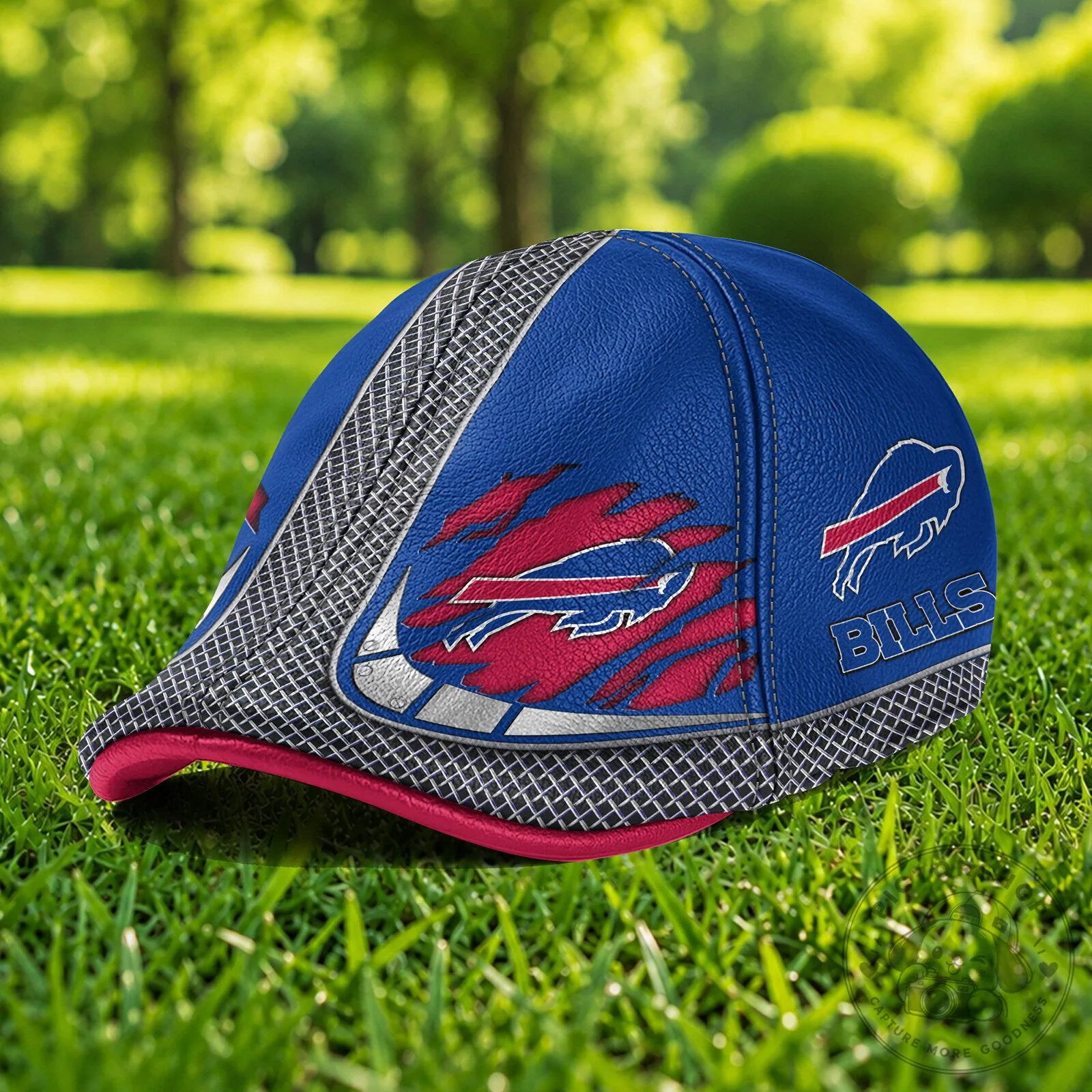 Buffalo Bills NFL Football Team Blue Flat Cap Hat