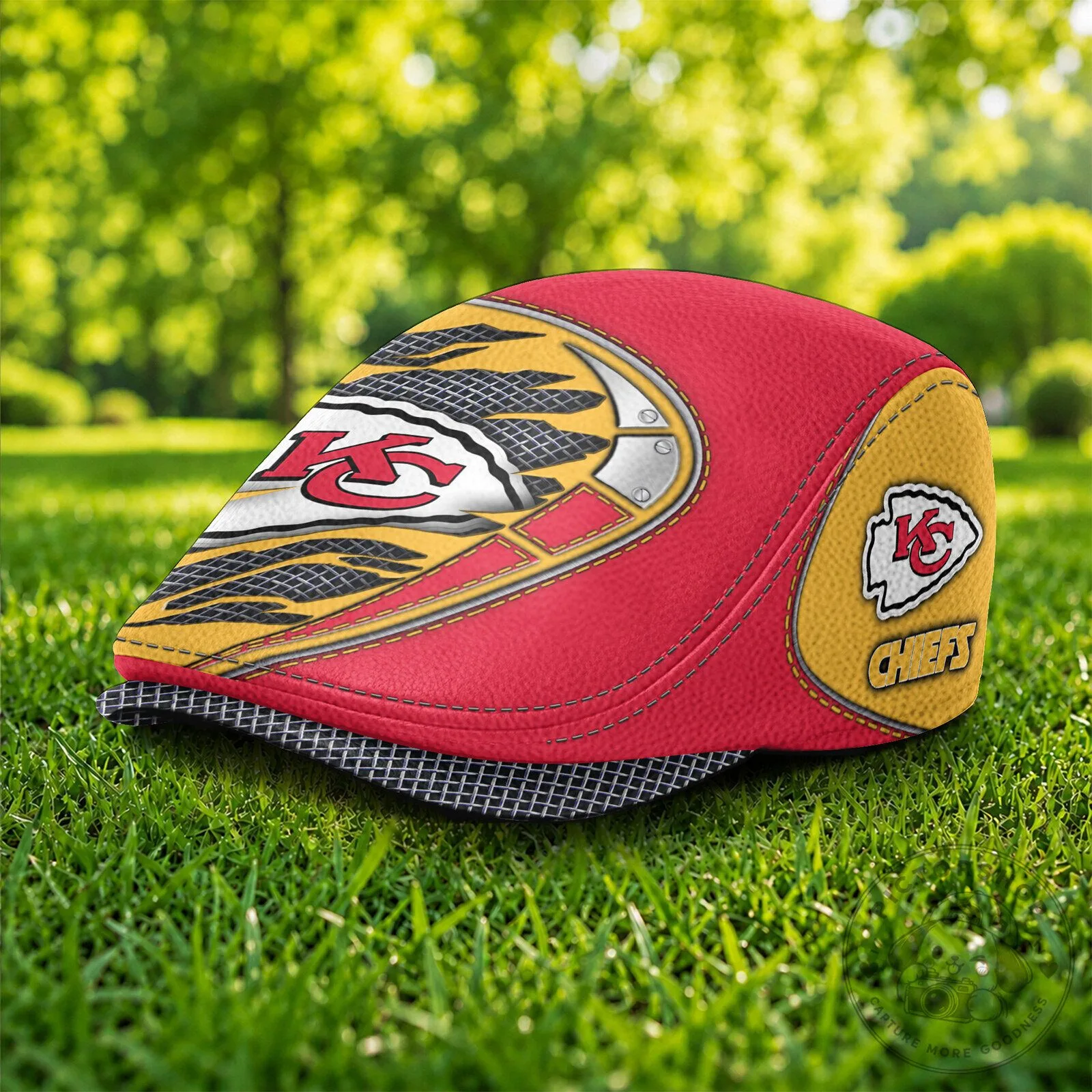 Kansas City Chiefs National Football League Red and Yellow Golf Cap Hat