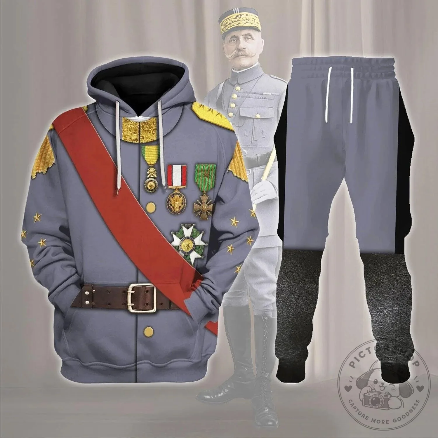 Ferdinand Foch French Marshal Military Uniform Costume Hoodie