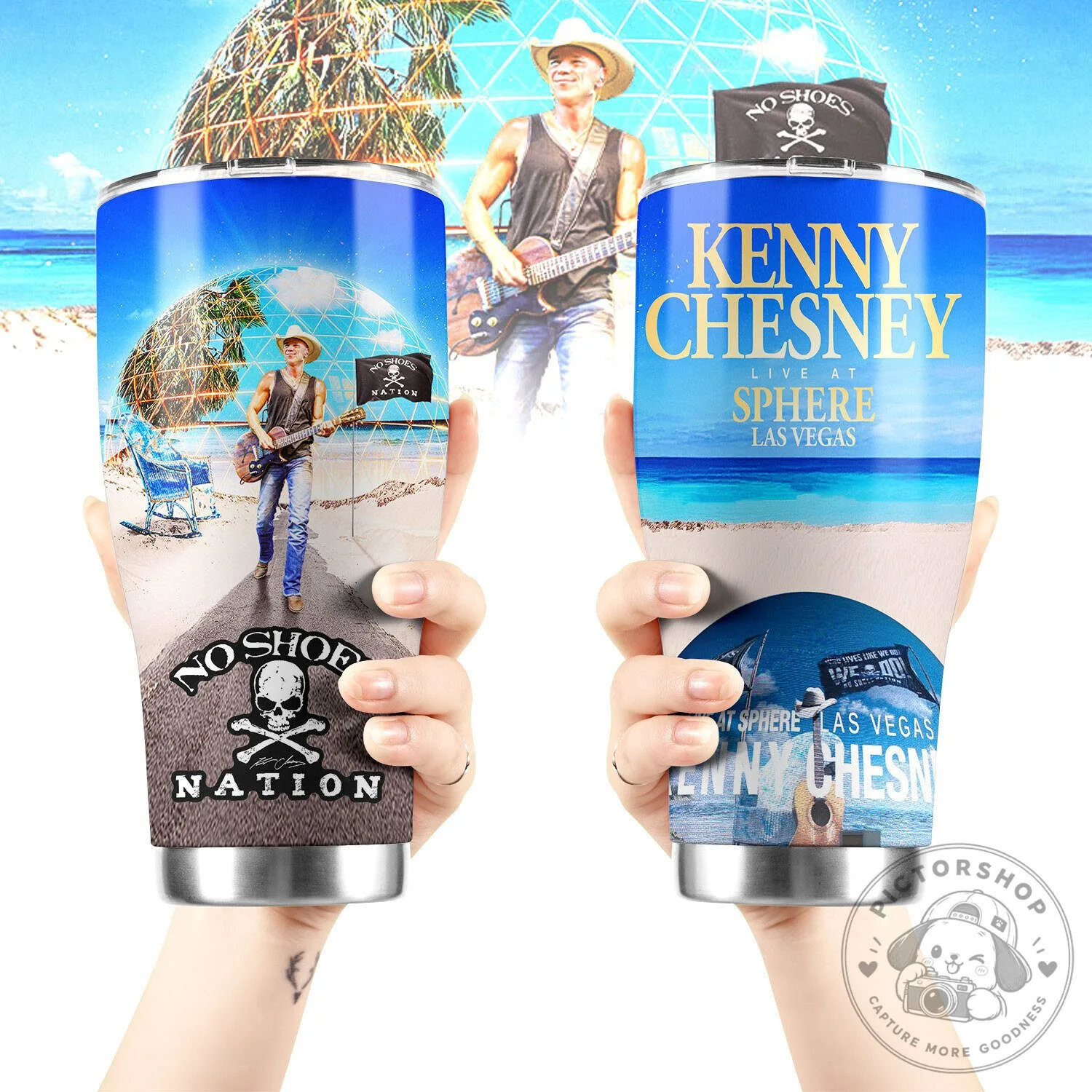 Kenny Chesney Live at Sphere Las Vegas No Shoes Nation Tumbler
