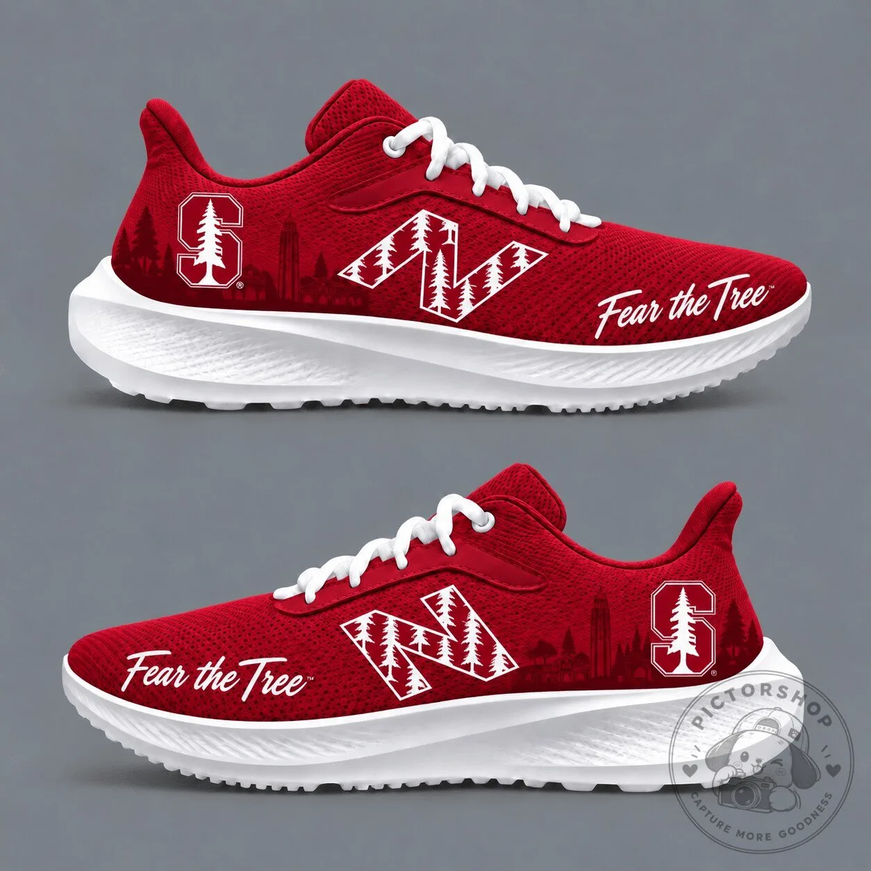 Stanford Cardinal College Football Team Red Sports Shoes