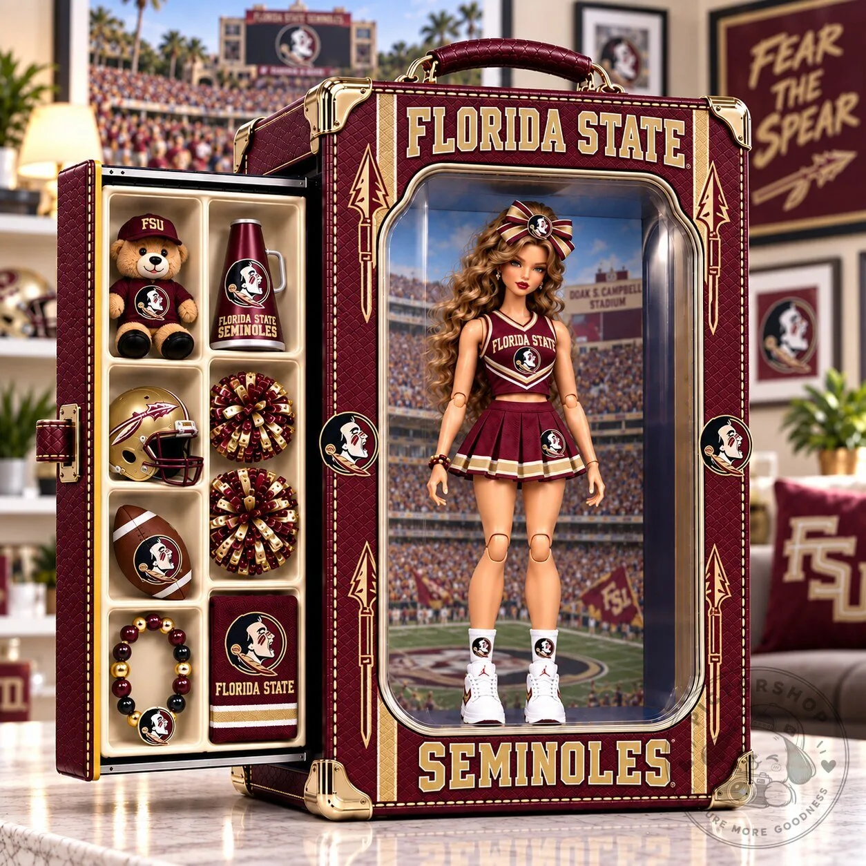 Florida State Seminoles Championship Cheerleader Doll Collectible Figurine
