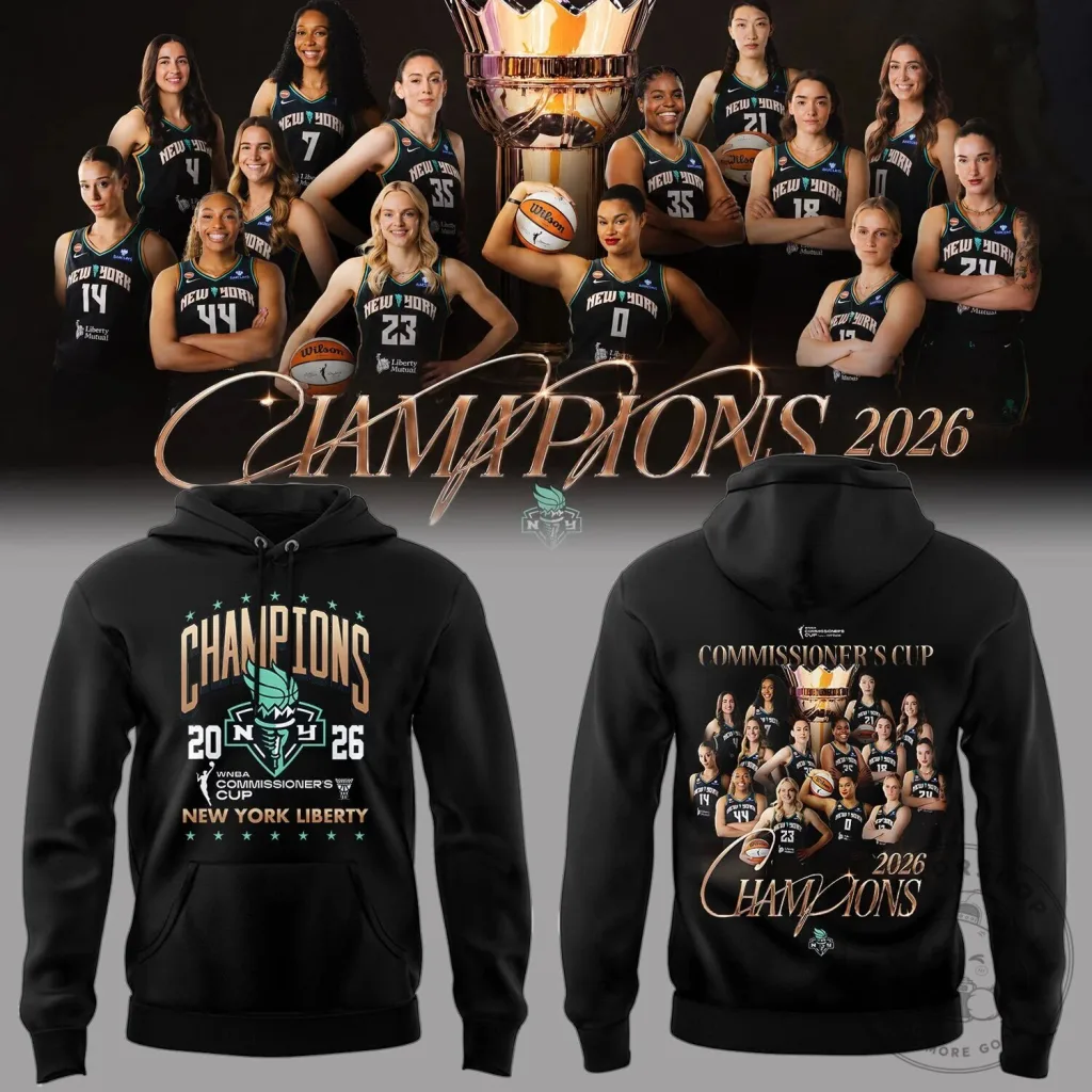 New York Liberty 2026 WNBA Commissioner's Cup Champions Hoodie New York Liberty 2026 WNBA Commissioner's Cup Champions Hoodie