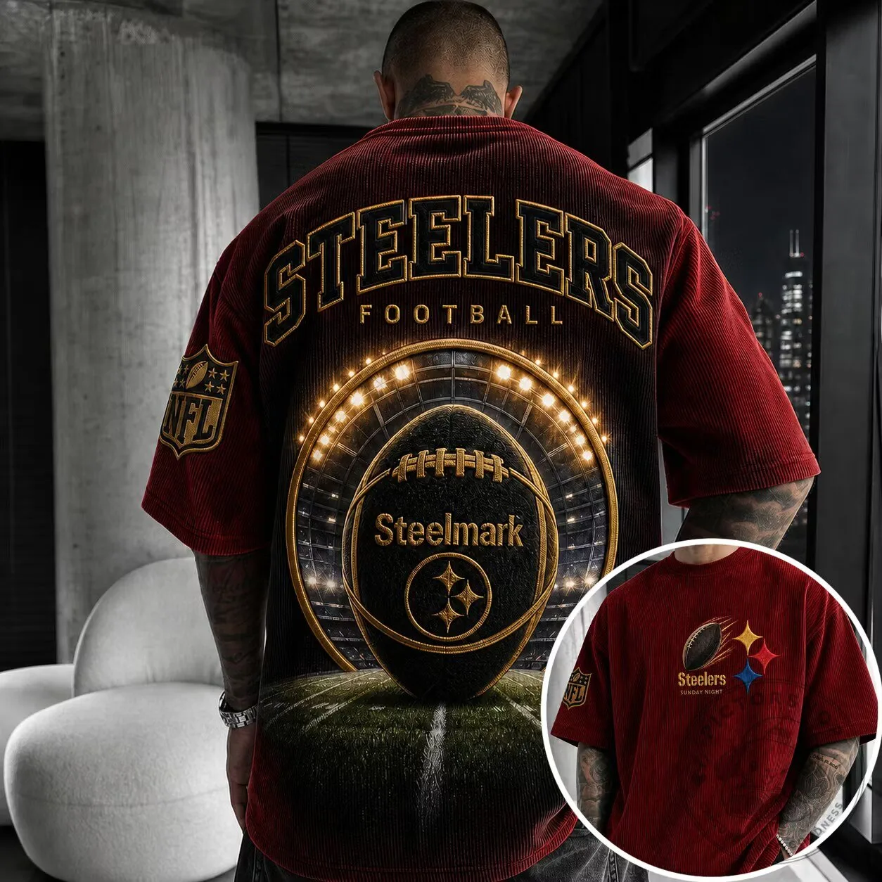 Pittsburgh Football Steelers Steelmark Vintage Short-Sleeve T-Shirt