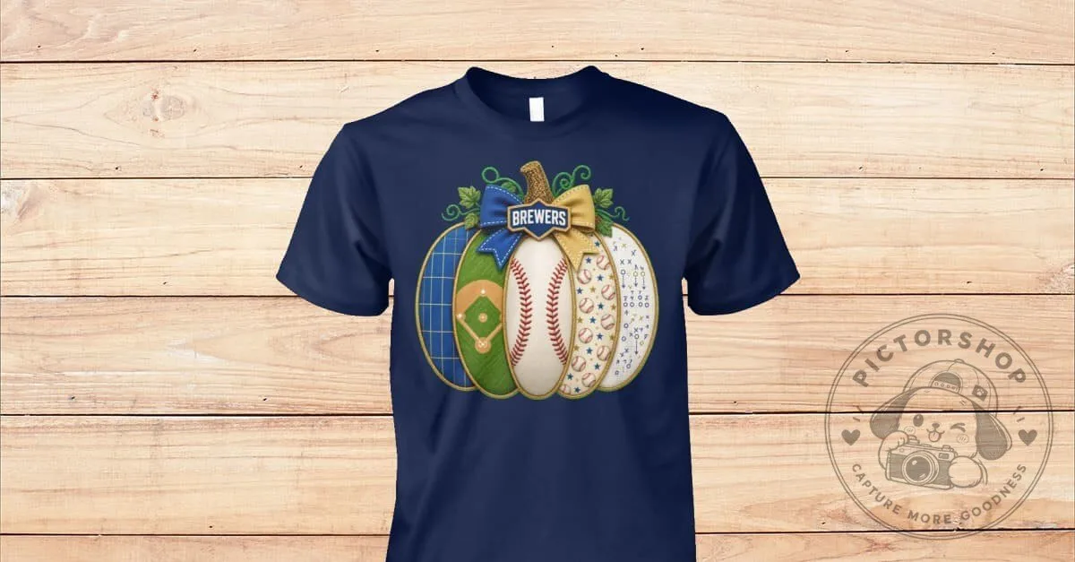 Milwaukee Brewers Baseball Pumpkin Patch Autumn Season T-Shirt