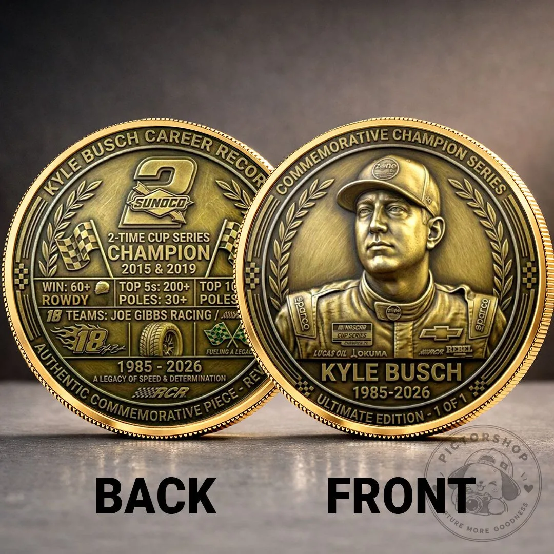 Kyle Busch NASCAR Cup Series Champion Commemorative Collectible Coin