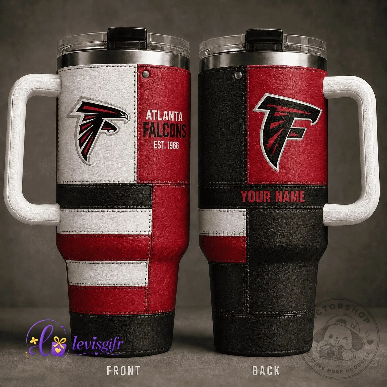 Atlanta Falcons NFL Football Team Personalized Insulated Stainless Steel Tumbler