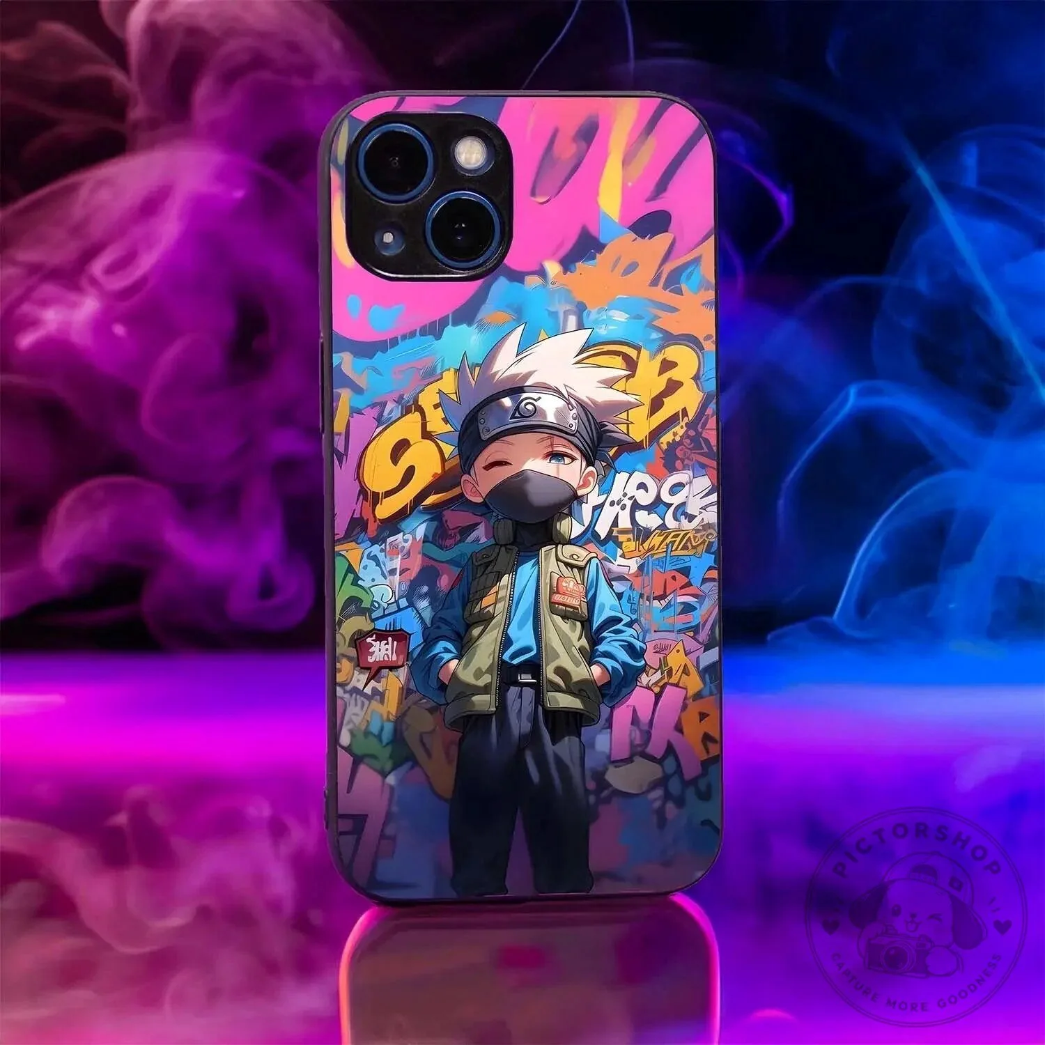 Kakashi Hatake Chibi Graffiti Art Phone Case