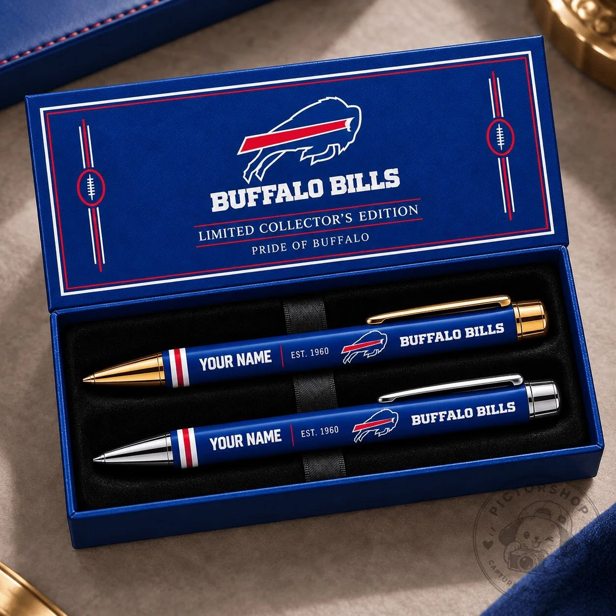Buffalo Bills Personalized Ballpoint Pen Set, Limited Collector's Edition Gift