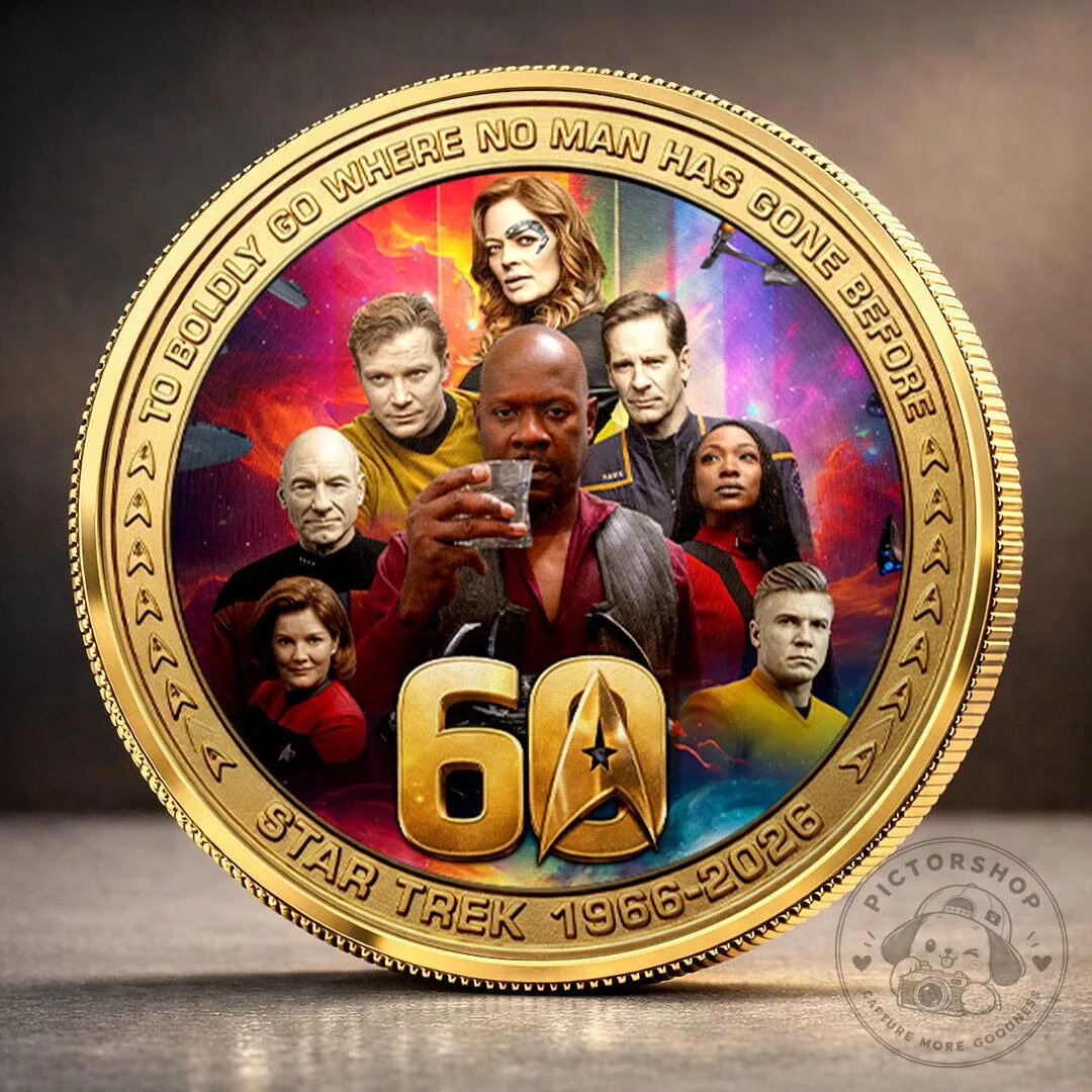 Gold Coin Commemorating 60 Years of Star Trek Anniversary