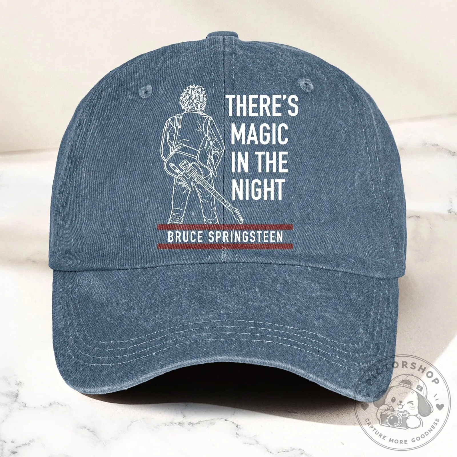 Bruce Springsteen Magic In The Night Denim Cap Hat