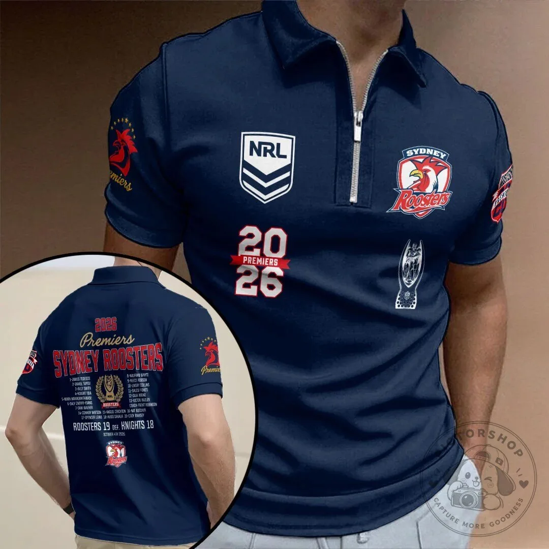 Sydney Roosters National Rugby League Premiers 2026 Rugby Polo Shirt