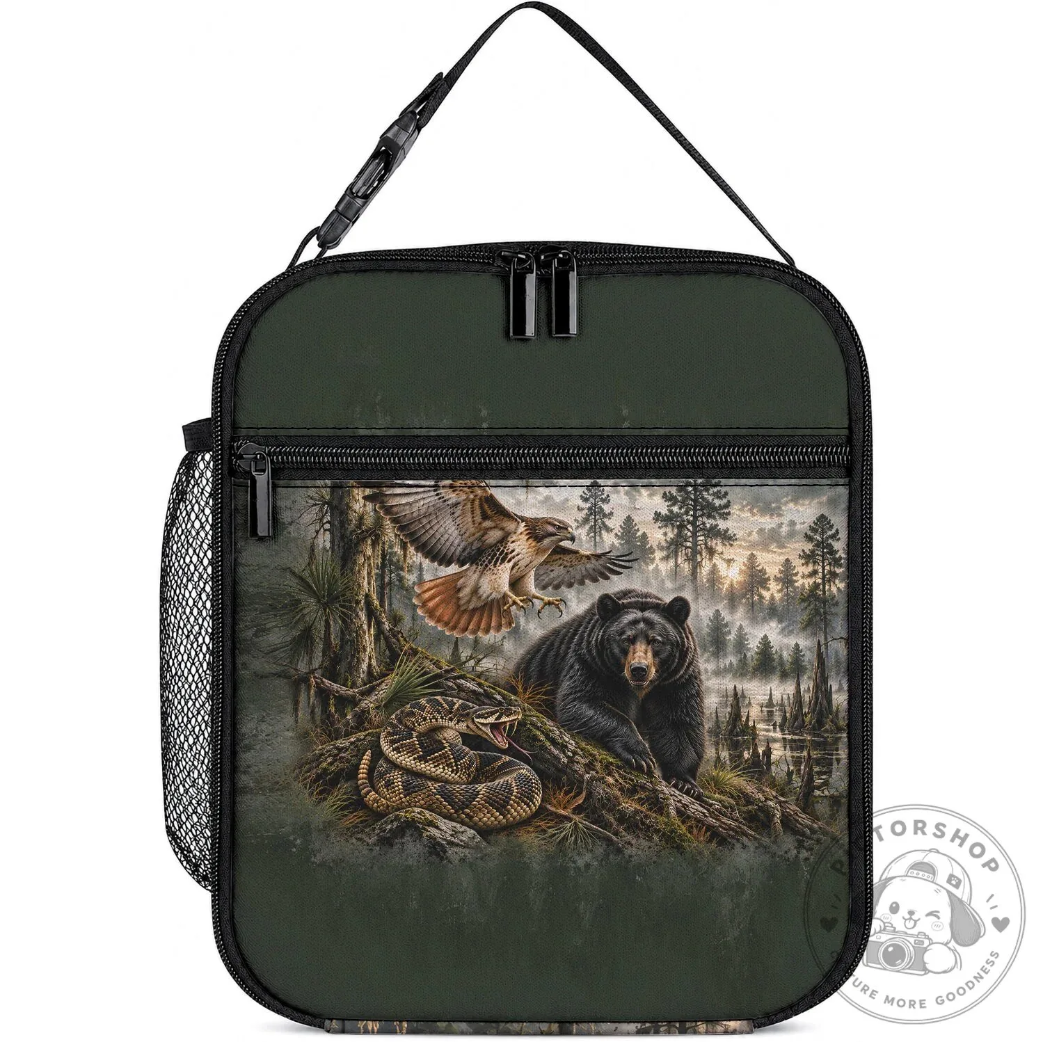 Chahta Yakni Tribe Native American Wildlife Nature Landscape Art Lunch Bag