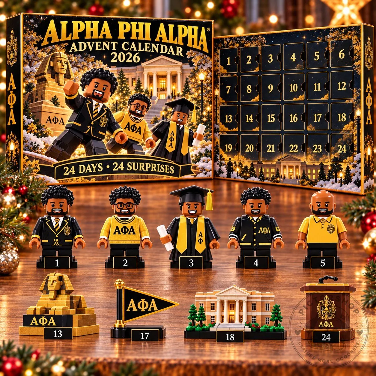 Alpha Phi Alpha Fraternity 2026 Advent Calendar with 24 Surprises