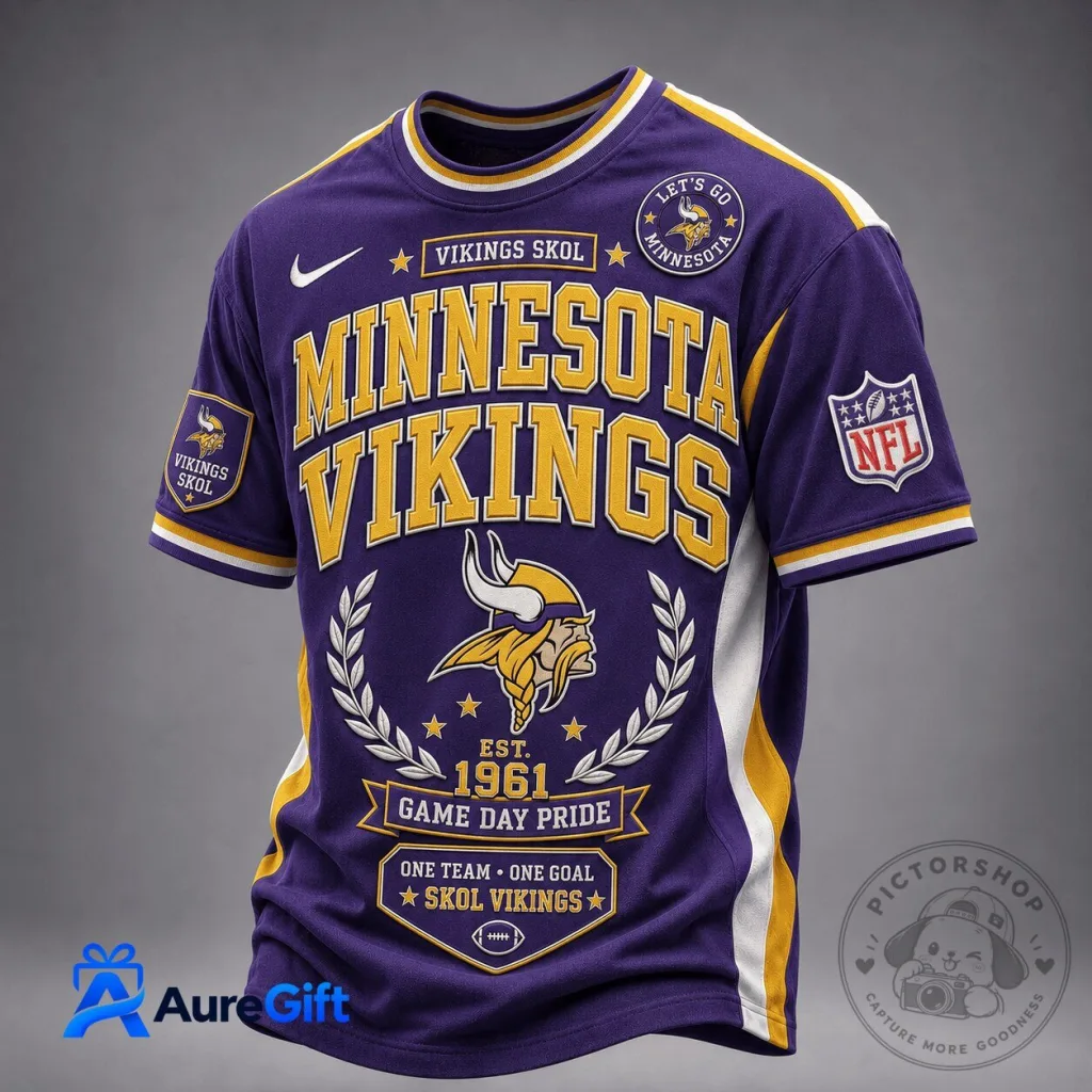 Minnesota Vikings NFL Football Game Day Pride Purple Jersey 23 Minnesota Vikings NFL Football Game Day Pride Purple Jersey