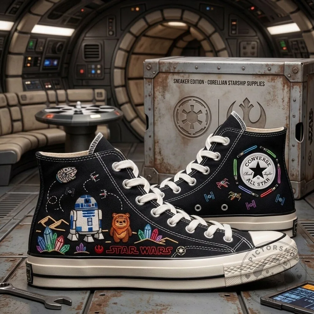 Star Wars Embroidered Converse Chuck Taylor All Star High-Top Shoes