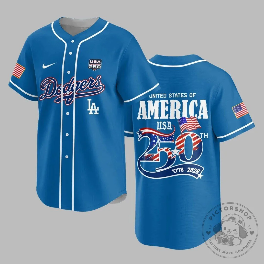 Los Angeles Dodgers 250th Anniversary United States of America Baseball Jersey