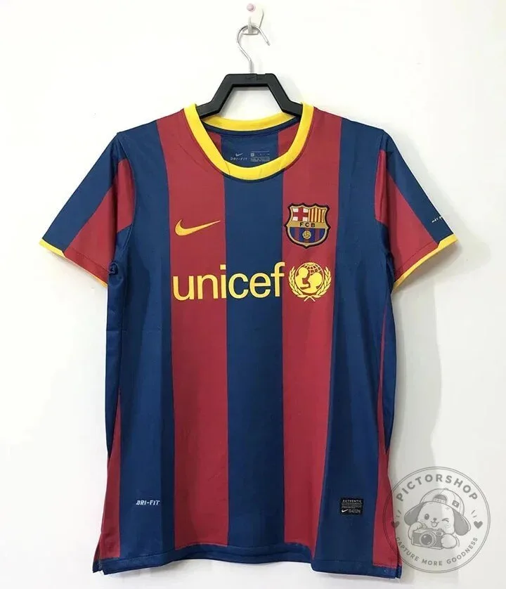Barcelona 2010-2011 Home Kit Soccer Football Club Jersey