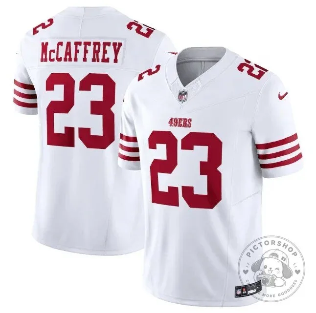 Christian McCaffrey San Francisco 49ers White Football Jersey