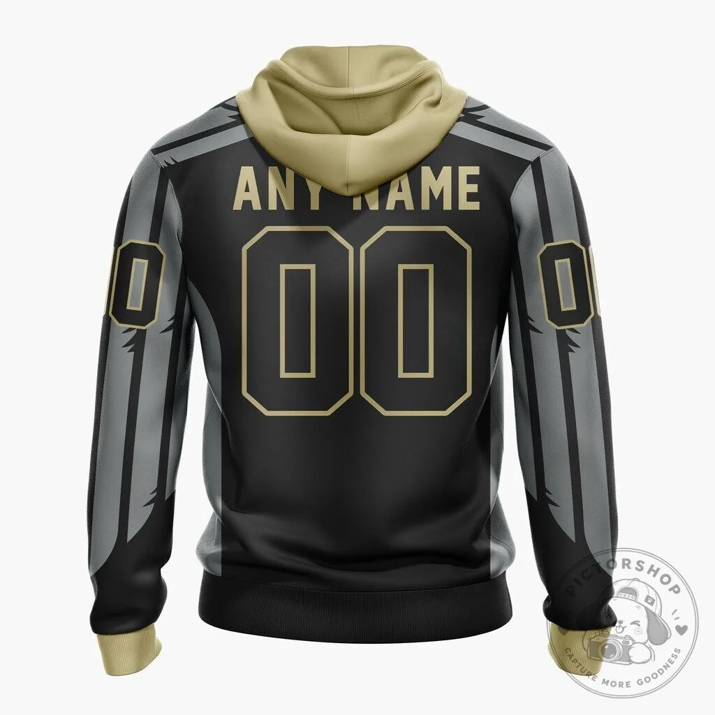 Philadelphia Wings National Lacrosse League Black and Gold Fan Hoodie 19 Philadelphia Wings National Lacrosse League Black and Gold Fan Hoodie