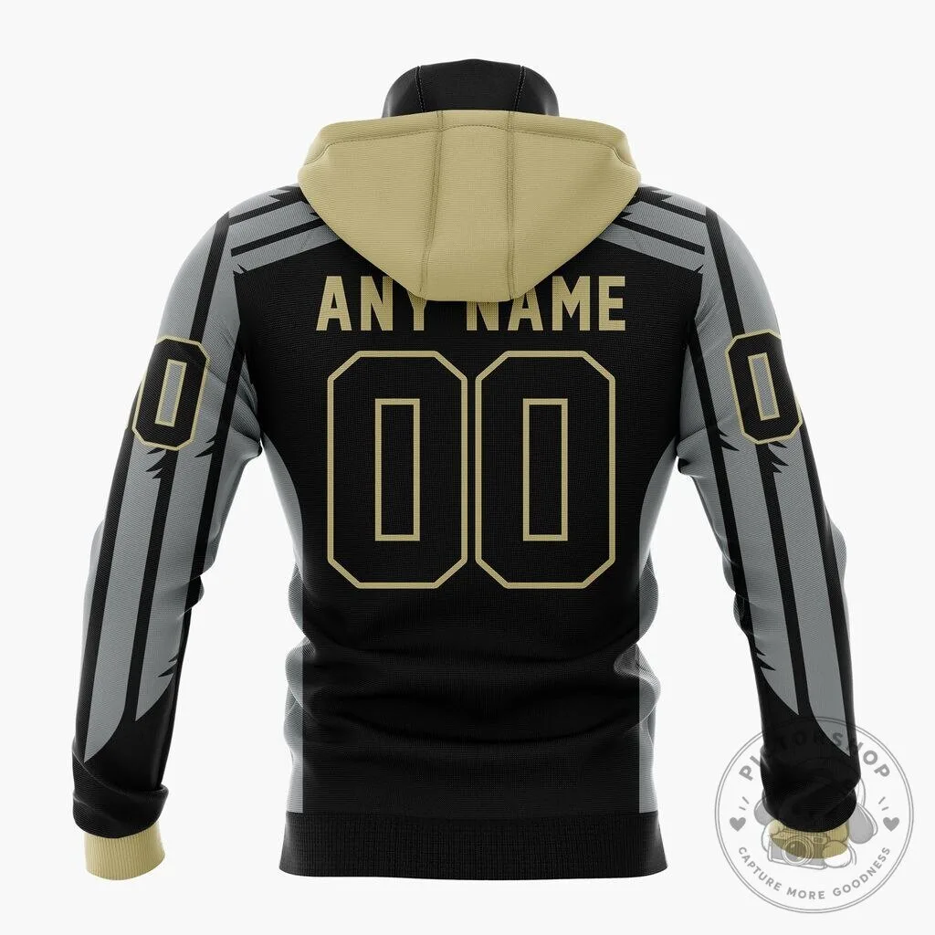 Philadelphia Wings National Lacrosse League Black and Gold Fan Hoodie 27 Philadelphia Wings National Lacrosse League Black and Gold Fan Hoodie