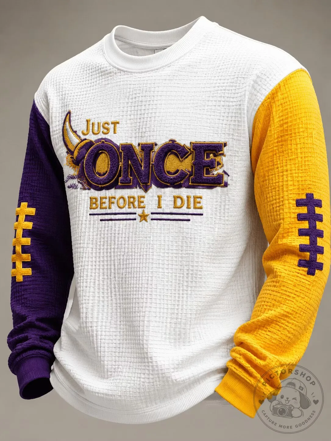 Minnesota Vikings Just Once Before I Die Football Fan Sweatshirt