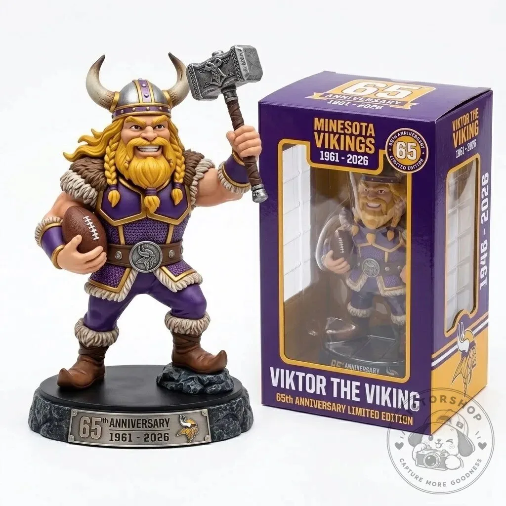 Minnesota Vikings Viktor The Viking 65th Anniversary Collector's Figurine