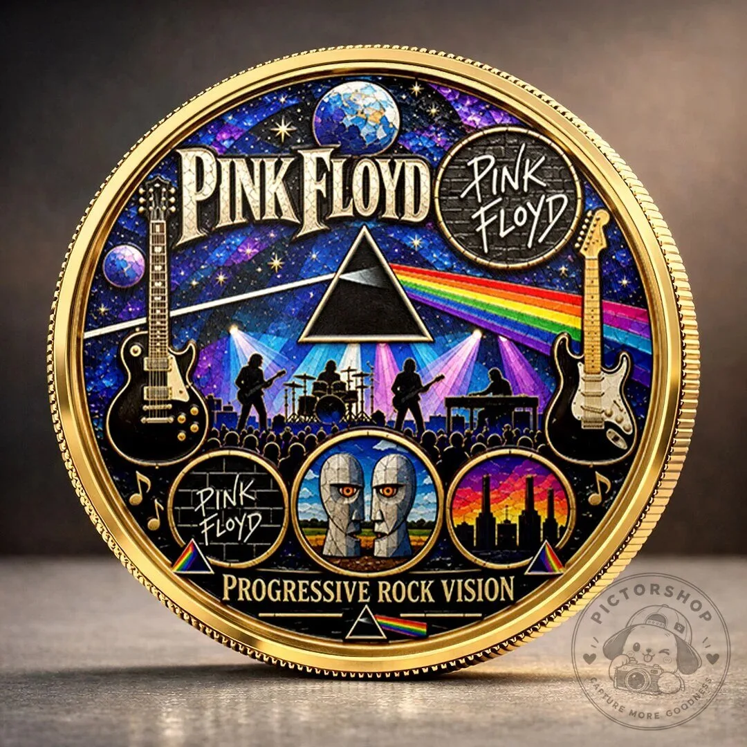 Pink Floyd The Dark Side of the Moon Progressive Rock Commemorative Coin