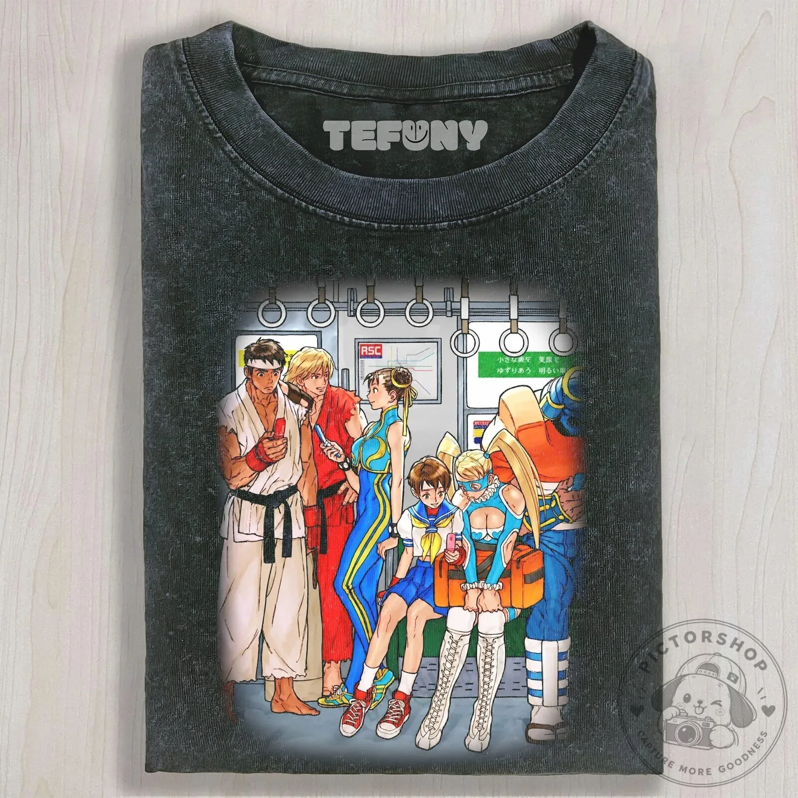 Street Fighter V Characters Subway Scene T-Shirt 2 Street Fighter V Characters Subway Scene T-Shirt
