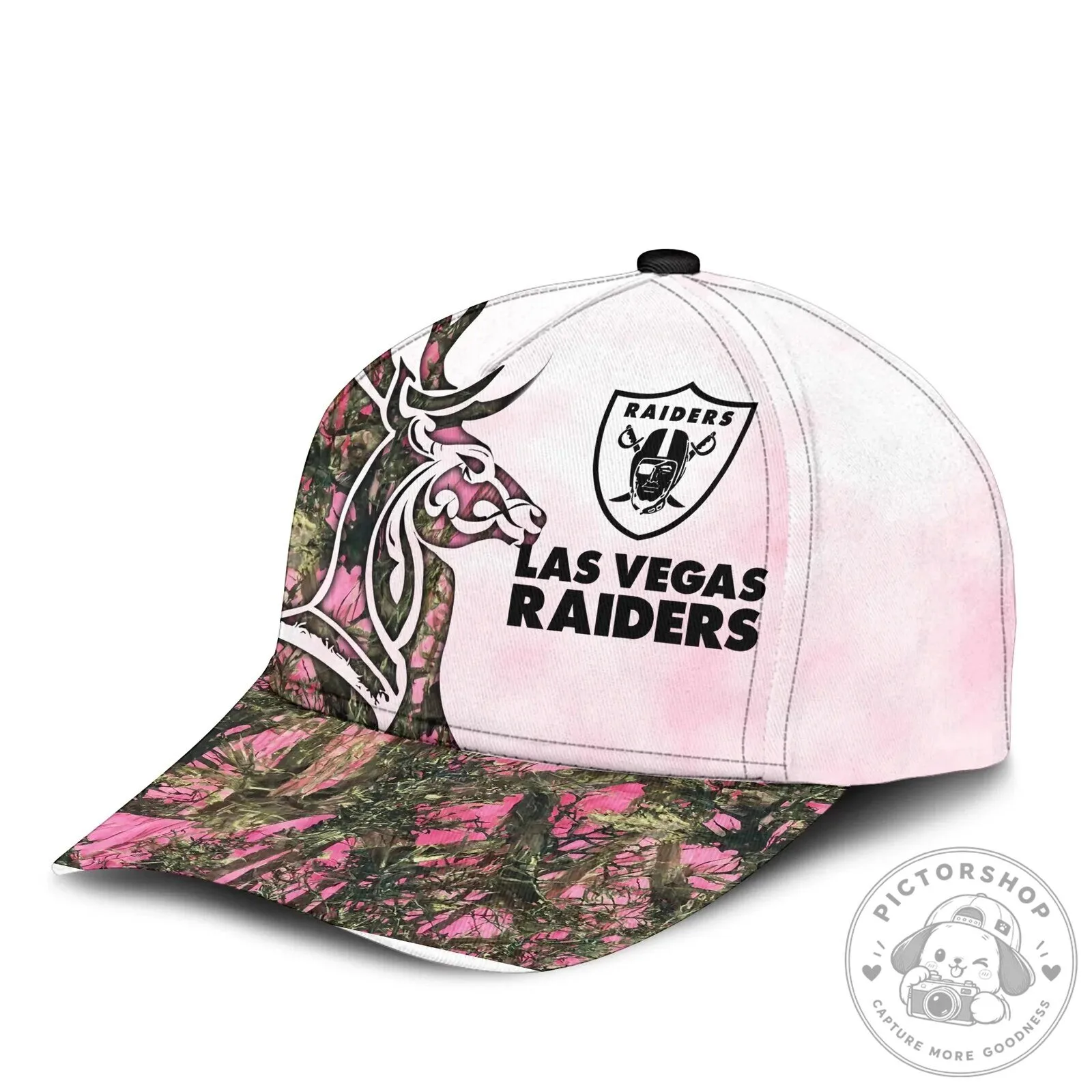 Las Vegas Raiders Hunting Camouflage Deer Antler Cap Hat 14 Las Vegas Raiders Hunting Camouflage Deer Antler Cap Hat