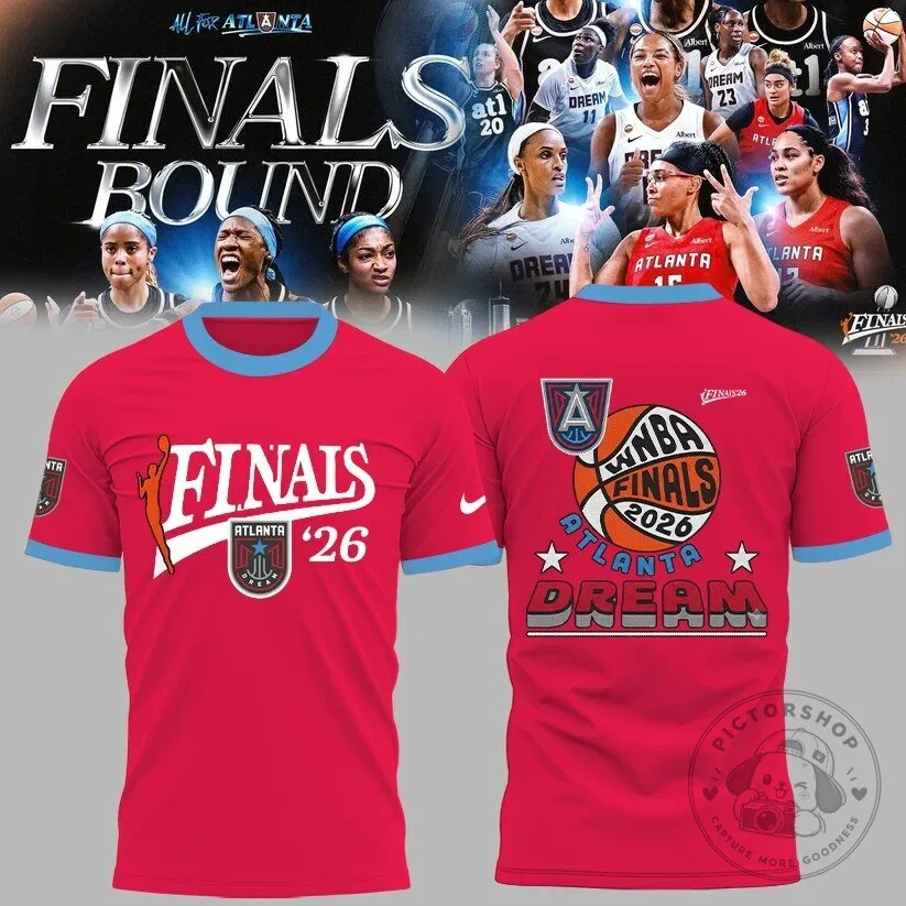 Atlanta Dream WNBA Finals 2026 Red Commemorative T-Shirt