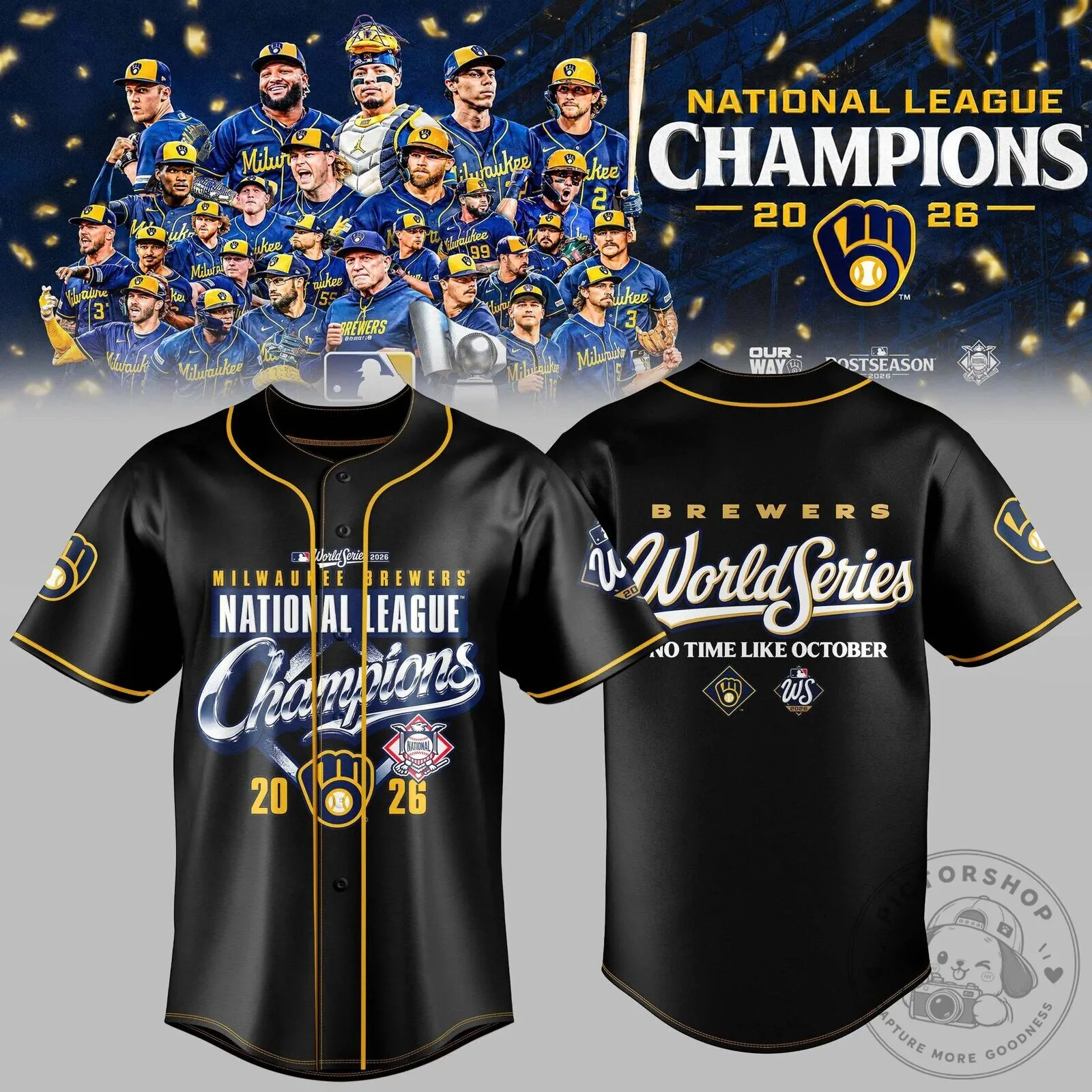 2026 World Series Jersey for Milwaukee Brewers National League Champions