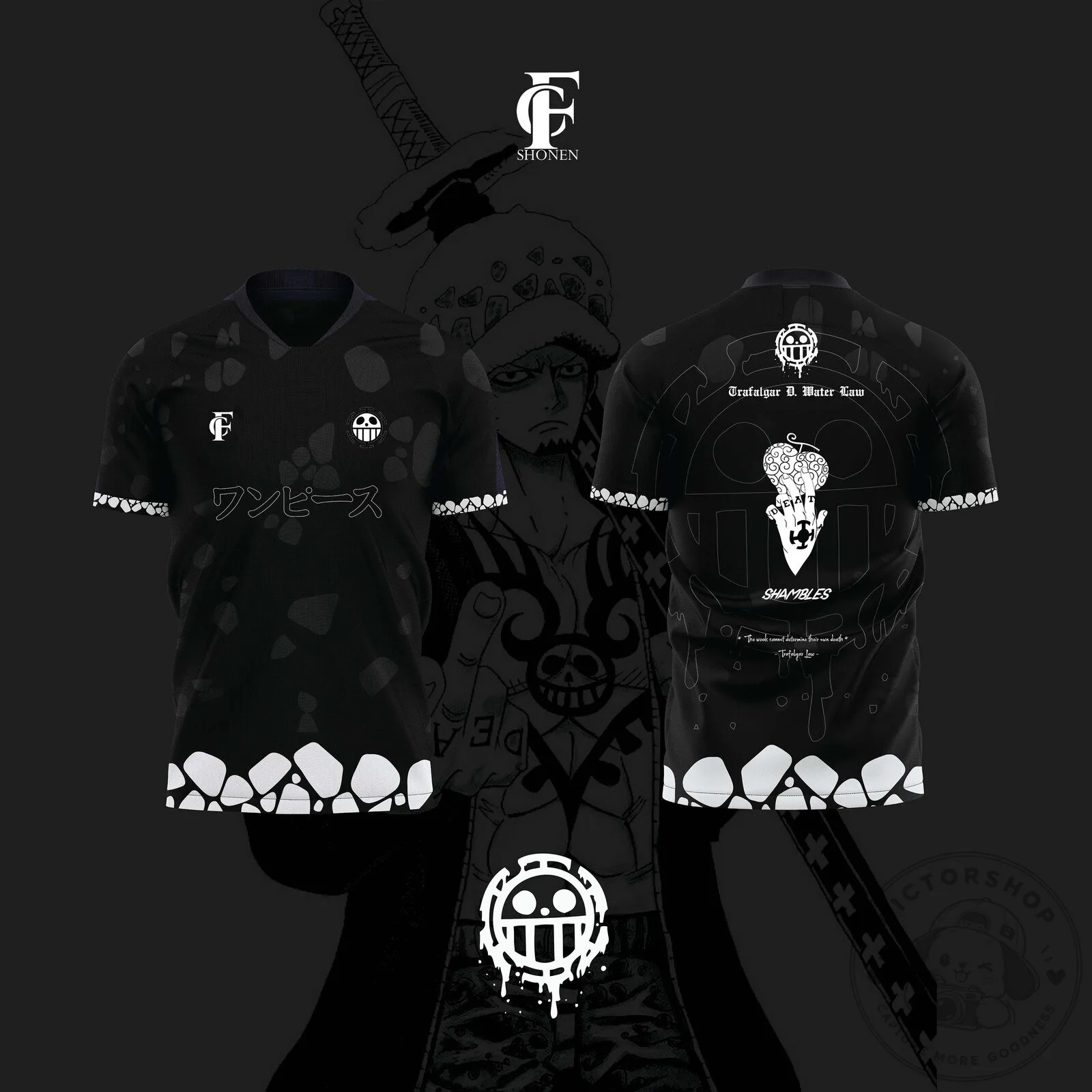 Trafalgar D Water Law One Piece Anime Soccer Jersey