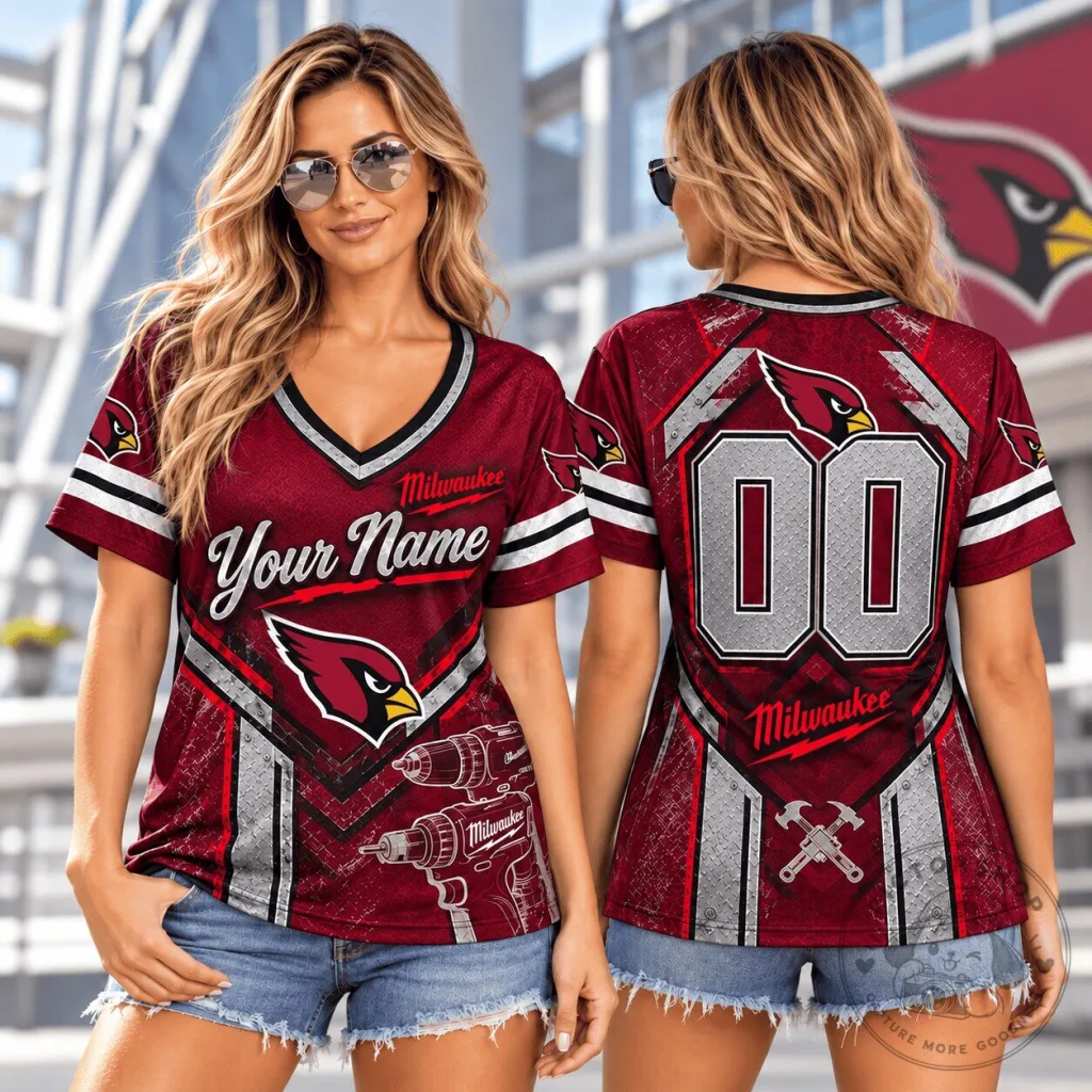 Arizona Cardinals NFL Milwaukee Personalized Name and Number Fan Jersey Arizona Cardinals NFL Milwaukee Personalized Name and Number Fan Jersey
