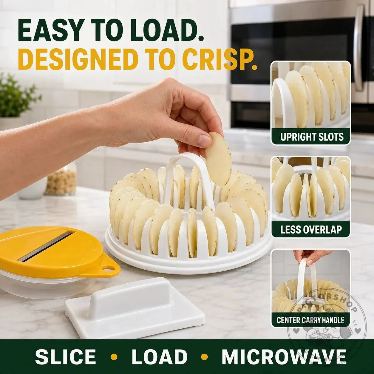 Microwave Potato Chip Maker with Slicer Bowl Set for Crispy Chips 23 Microwave Potato Chip Maker with Slicer Bowl Set for Crispy Chips
