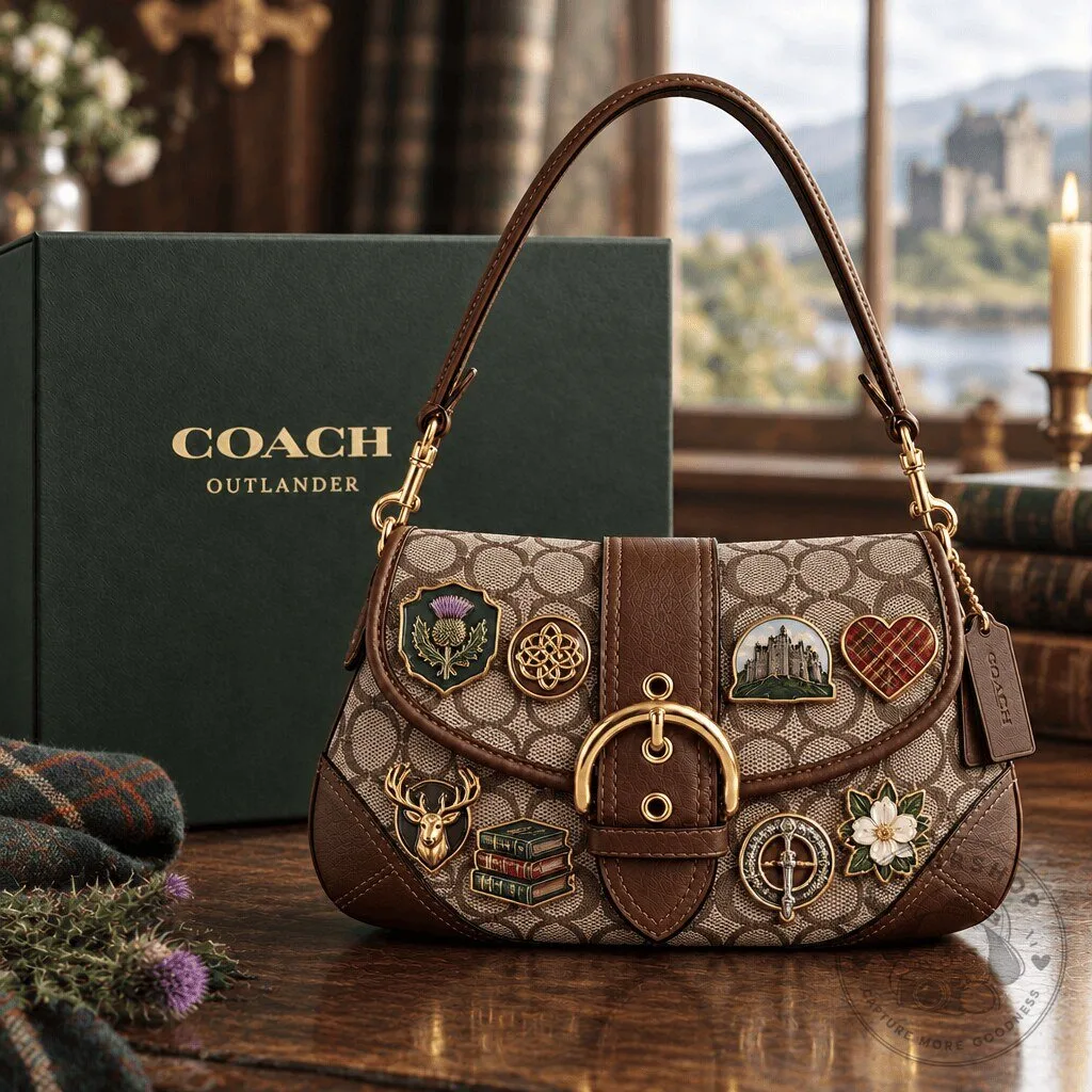 Outlander Coach Signature Canvas Soho Shoulder Bag