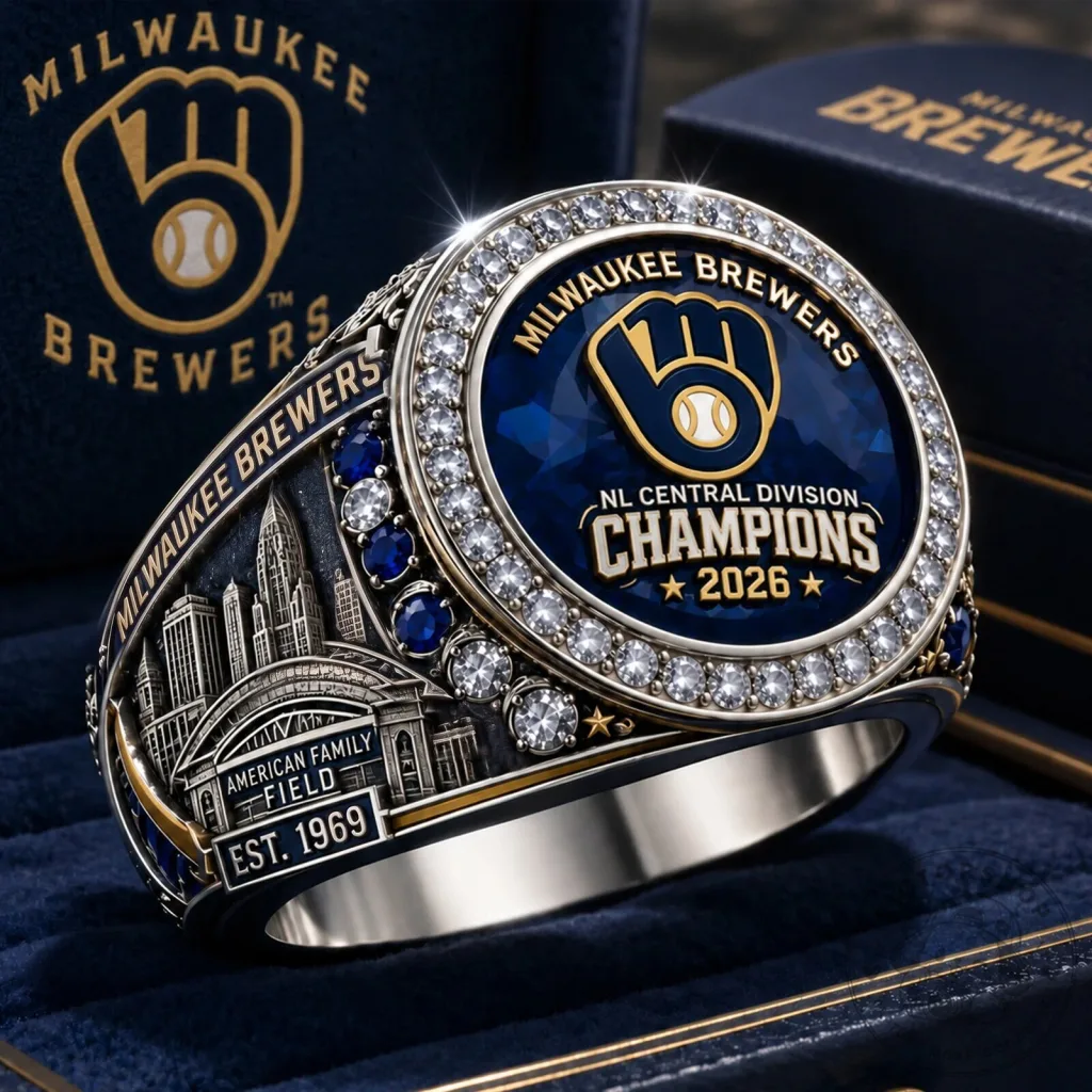 Milwaukee Brewers NL Central Division Champions 2026 Commemorative Ring Milwaukee Brewers NL Central Division Champions 2026 Commemorative Ring