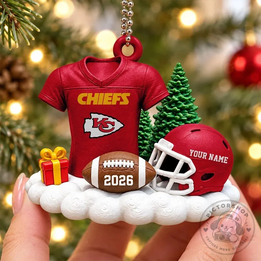 Kansas City Chiefs Football Team Personalized Christmas Tree Ornament 5 Kansas City Chiefs Football Team Personalized Christmas Tree Ornament