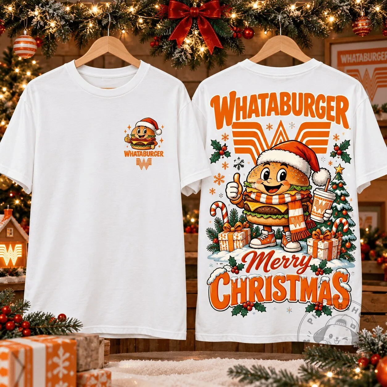 Whataburger Merry Christmas Holiday T-Shirt