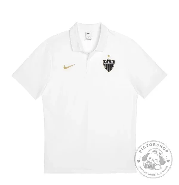 Atletico Mineiro White Nike Polo Shirt 2026-2027 Season Soccer Fan Apparel 10 Atletico Mineiro White Nike Polo Shirt 2026-2027 Season Soccer Fan Apparel